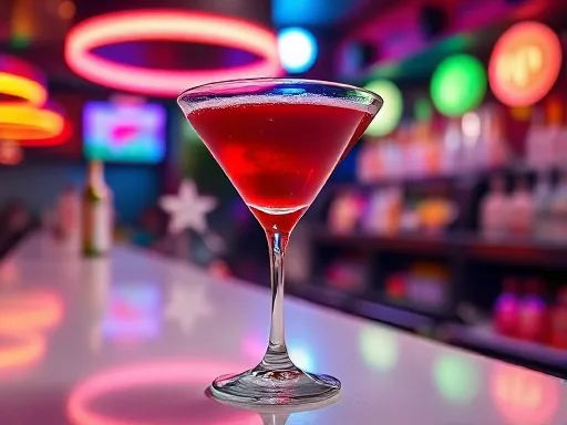 Cranberry Juice Cocktail - At a Bar