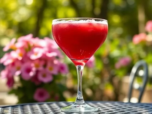 Cranberry Vodka Slush - Outdoors