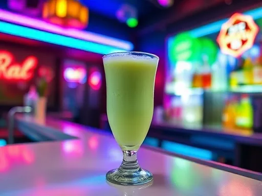Creamy Grasshopper - At a Bar