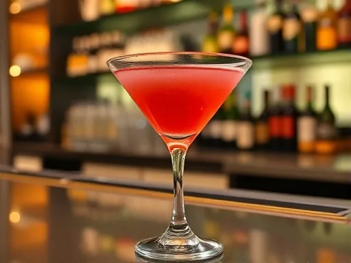 Crimson Martini - At a Bar