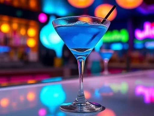 Crystal Slipper Cocktail - At a Bar