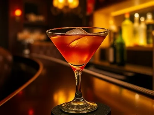 Dance With A Dream Cocktail - At a Bar