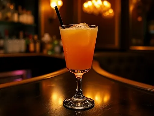 Dark Fuzzy Navel - At a Bar