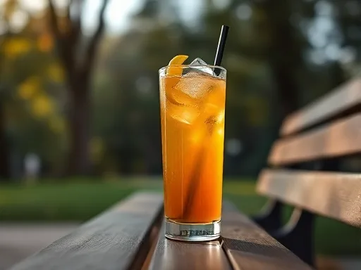 Dignified Iced Tea - Outdoors