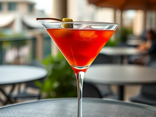 Dirty Bloody Martini - Outdoors