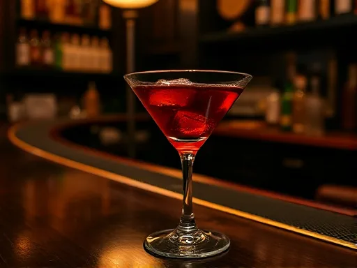 Dubonnet Manhattan - At a Bar