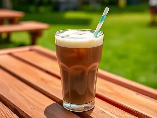 Easy Rootbeer Float - Outdoors