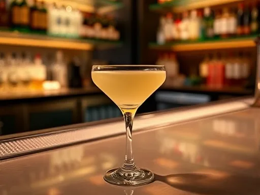 Emerald Vodka Martini - At a Bar