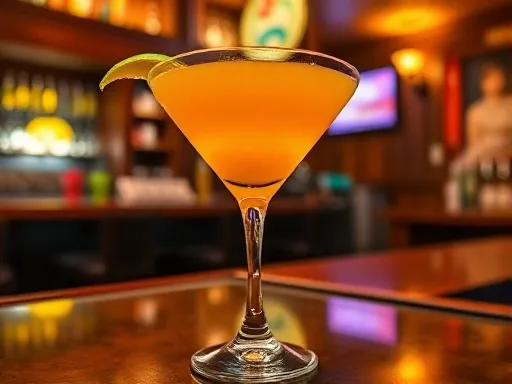 Fancy Tequila Cocktail - At a Bar