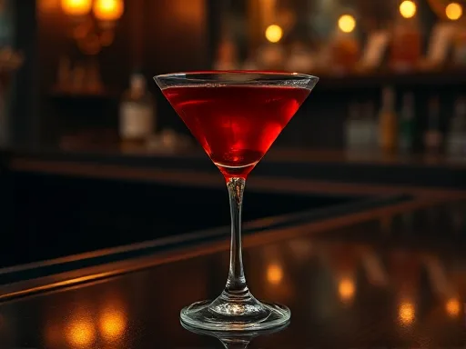 French Rose Cocktail - At a Bar