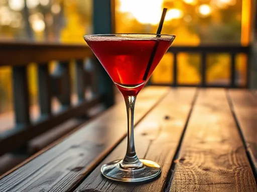 French Rose Cocktail - Outdoors