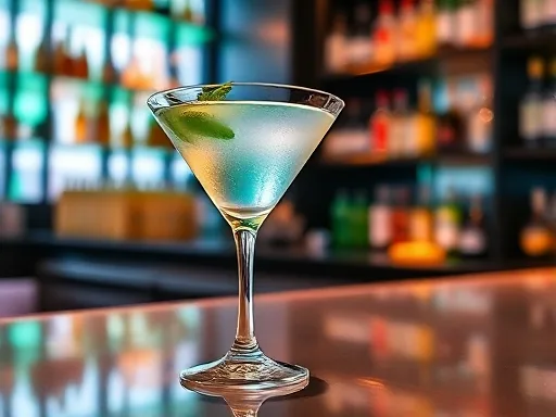 Fresh Mint Liqueur - At a Bar