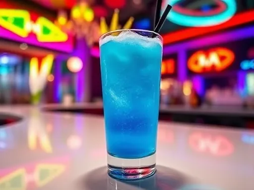 Frozen Blue Daiquiri - At a Bar