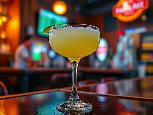 Frozen Passion Margarita - At a Bar