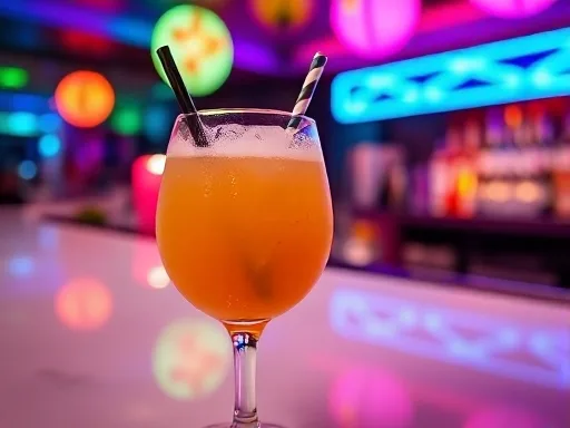 Frozen Peach Daiquiri - At a Bar