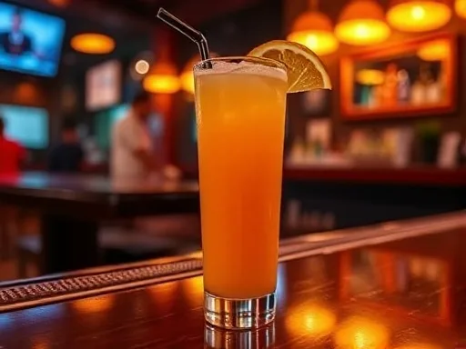 Frozen Tequila Screwdriver - At a Bar