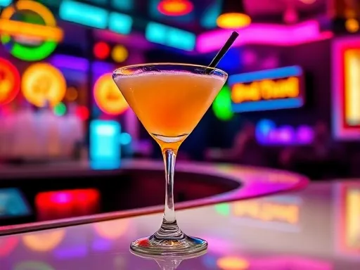 Fruit Blast Martini Cocktail - At a Bar