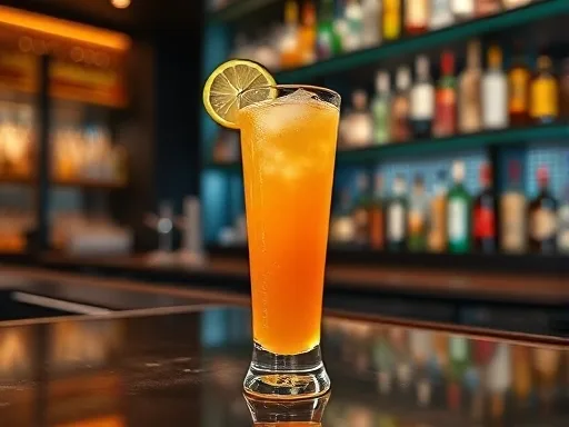 Fruity Vodka Beverage - At a Bar