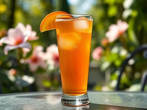 Georgia Peach Iced Tea - Outdoors