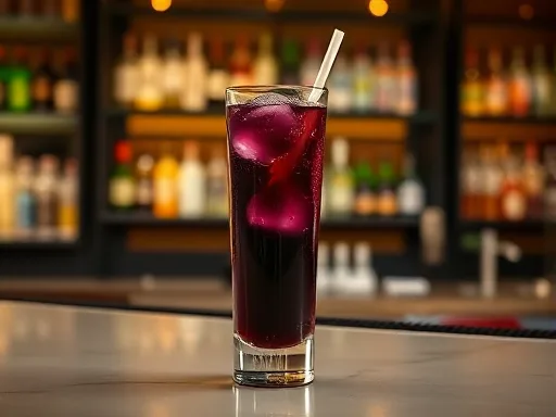 Gin-Cassis Fizz - At a Bar
