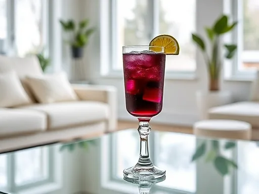 Gin-Cassis Fizz - At Home