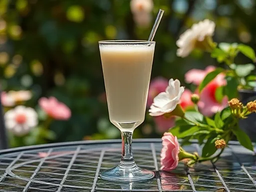 Gin Milk Punch - Outdoors