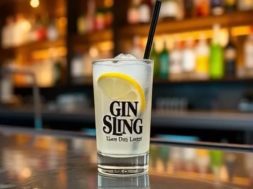 Gin Sling - At a Bar