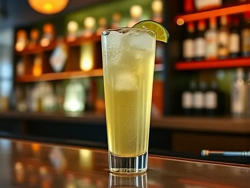 Gin Swizzle - At a Bar