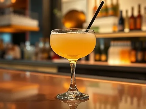 Golden Glow Punch - At a Bar