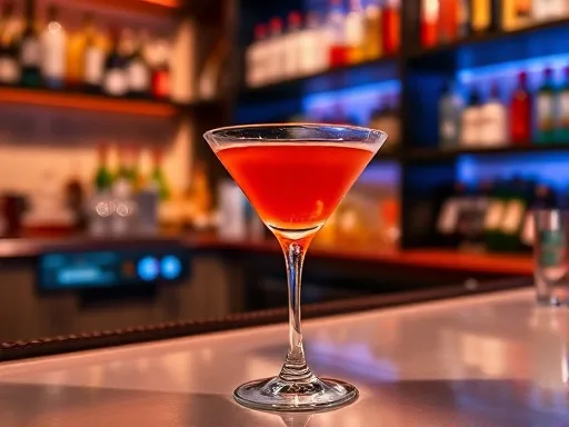 Golden Martini - At a Bar