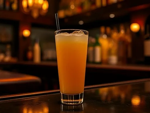 Golden Rye Fizz - At a Bar