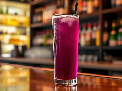 Grape Juice Rickey - At a Bar