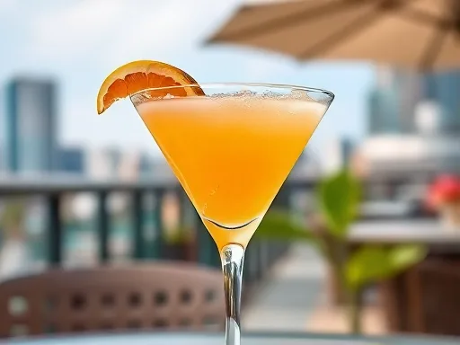 Grapefruit and Orange Cocktail - Outdoors