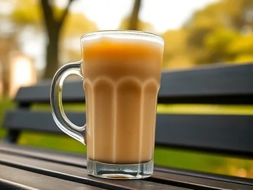Greek Iced Coffee - Outdoors