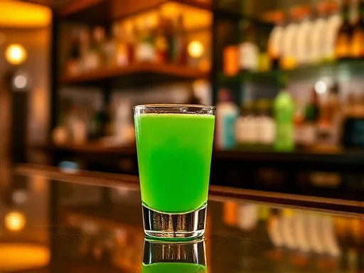 Green Cookie Monster - At a Bar