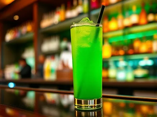 Green Dinosaur - At a Bar