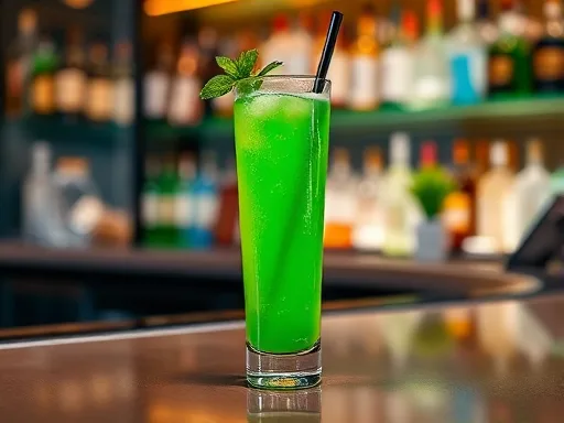Green Fizz - At a Bar