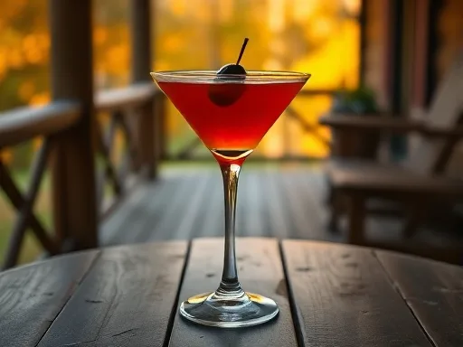 Highland Fling Cocktail - Outdoors