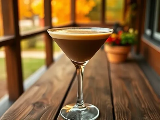 Holiday Brandy Alexander - Outdoors