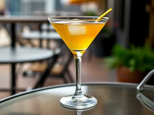 Honey Bee Cocktail - Outdoors
