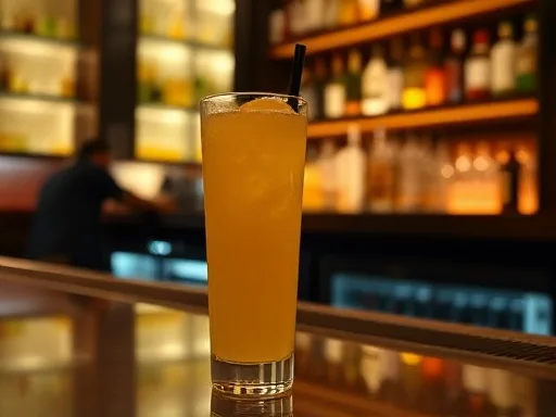 Honey Lemonade at a bar