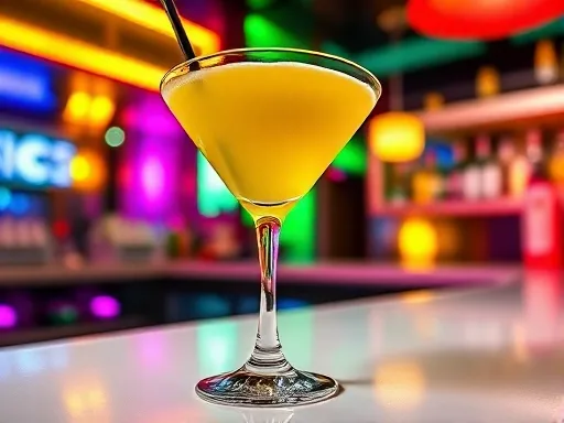 Honeydew Martini - At a Bar