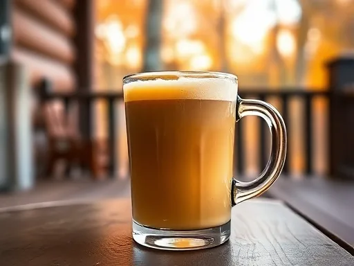 Hot Butterscotch Cocoa - Outdoors