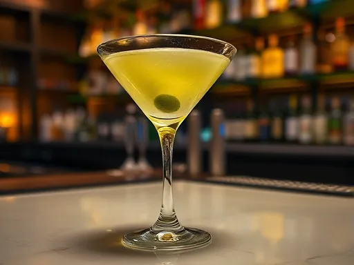 Hot and Dirty Martini - At a Bar