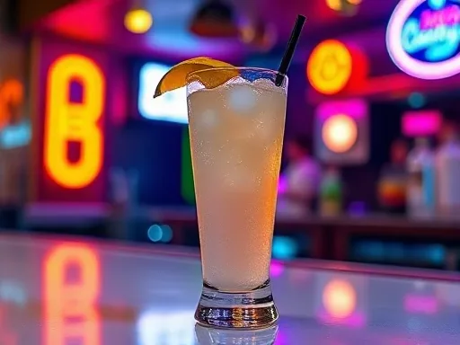 Hurricane cocktail at a bar