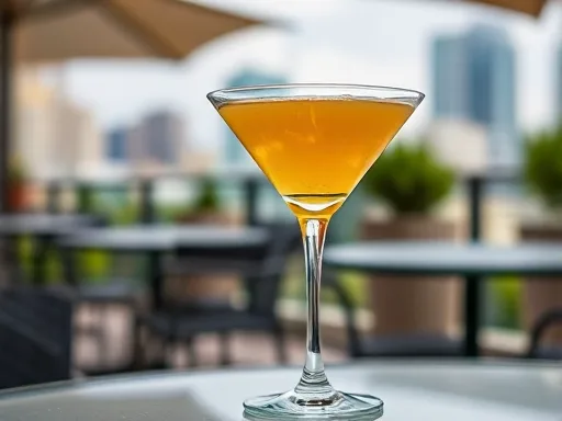 Inverted Pyramid Martini - Outdoors