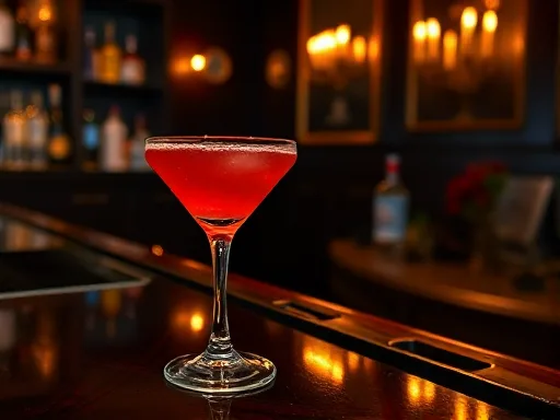 Jack Rose Cocktail - At a Bar