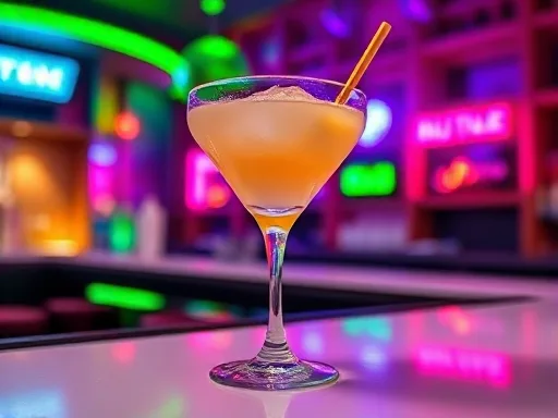 Jade cocktail at a bar