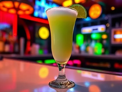 Key Lime Quencher - At a Bar