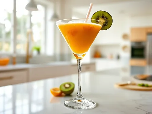 Kiwi Papaya Smoothie - At Home